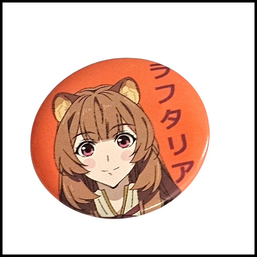 Rising of the Shield Hero Raphtalia Anime Button Pin‎ Cosplay Accessory